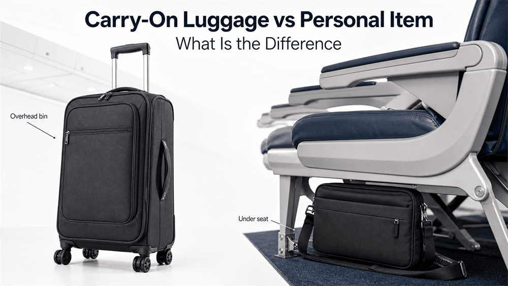 Carry-On Luggage vs. Personal Item: What Is the Difference?