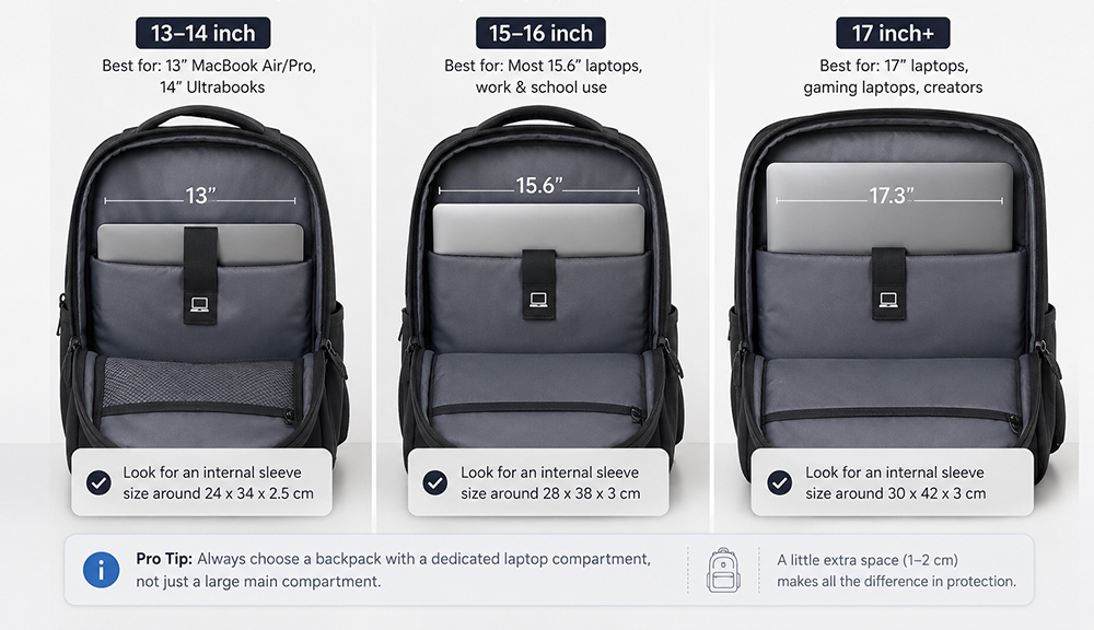 How to Protect a Laptop in a Backpack: 12 Practical Tips 5 Choose the Right Laptop Backpack Size