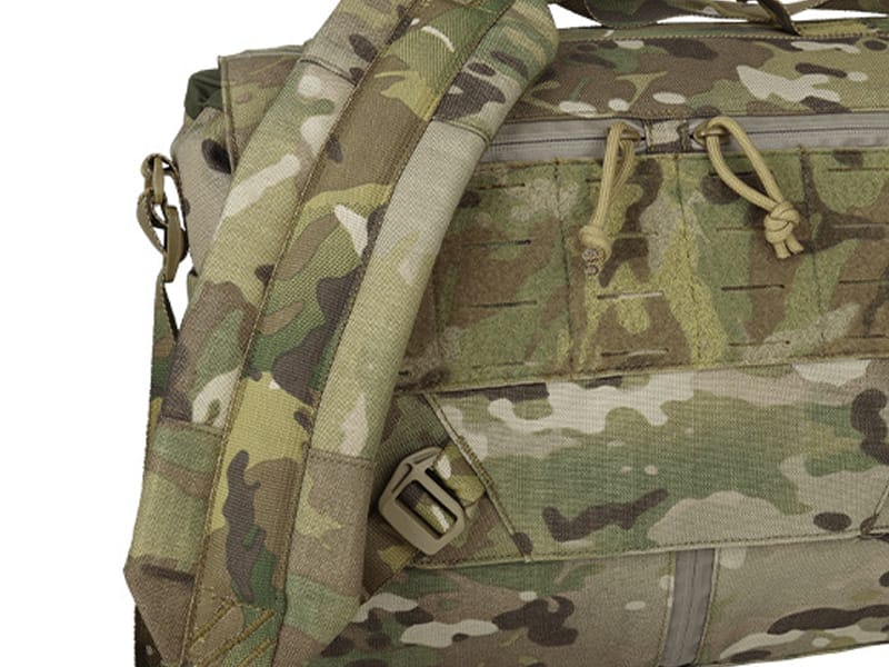 Comfortable shoulder carry system for tactical messenger bag