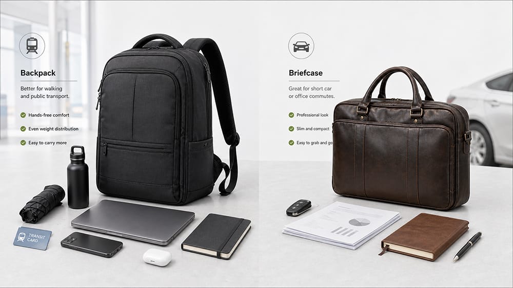 Business Backpack vs Briefcase: Which Is Better for Work? 6 Commute: Which One Works Better?