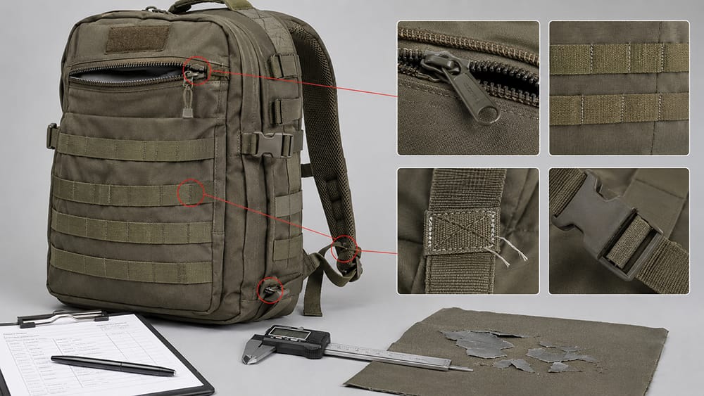 Major Defects in Tactical Bag Inspection