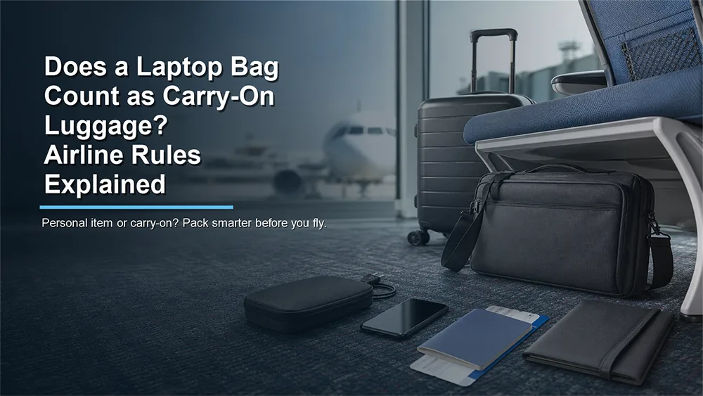 Uma bolsa para laptop conta como bagagem de mão? Regras das companhias aéreas explicadas.