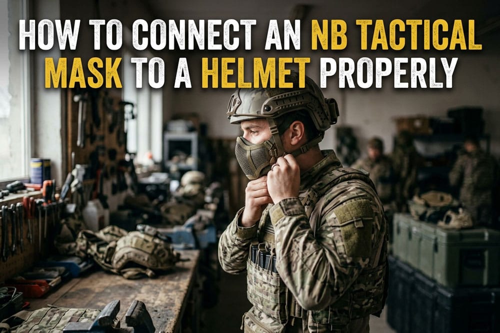How to Connect an NB Tactical Mask to a Helmet Properly 2 How to Connect an NB Tactical Mask to a Helmet Properly