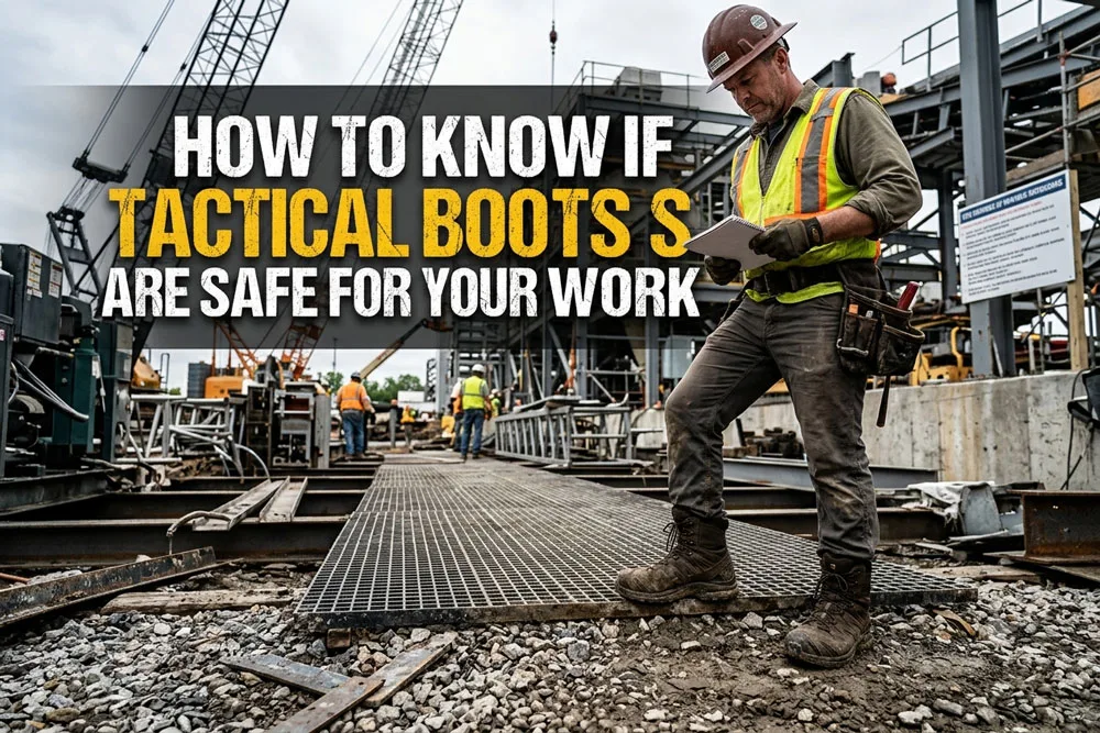 Como saber se botas táticas são seguras para o seu trabalho