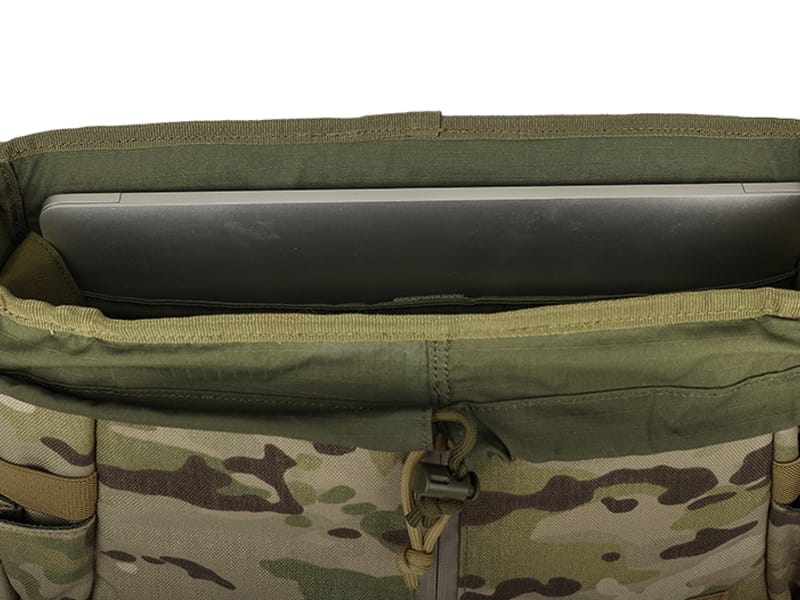 Laptop and document protection compartment in tactical messenger bag