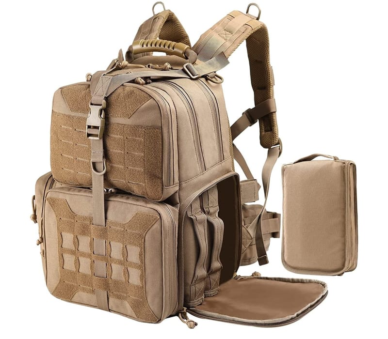 Tactical Range Backpacks 5 MOLLE range backpack with external attachment webbing