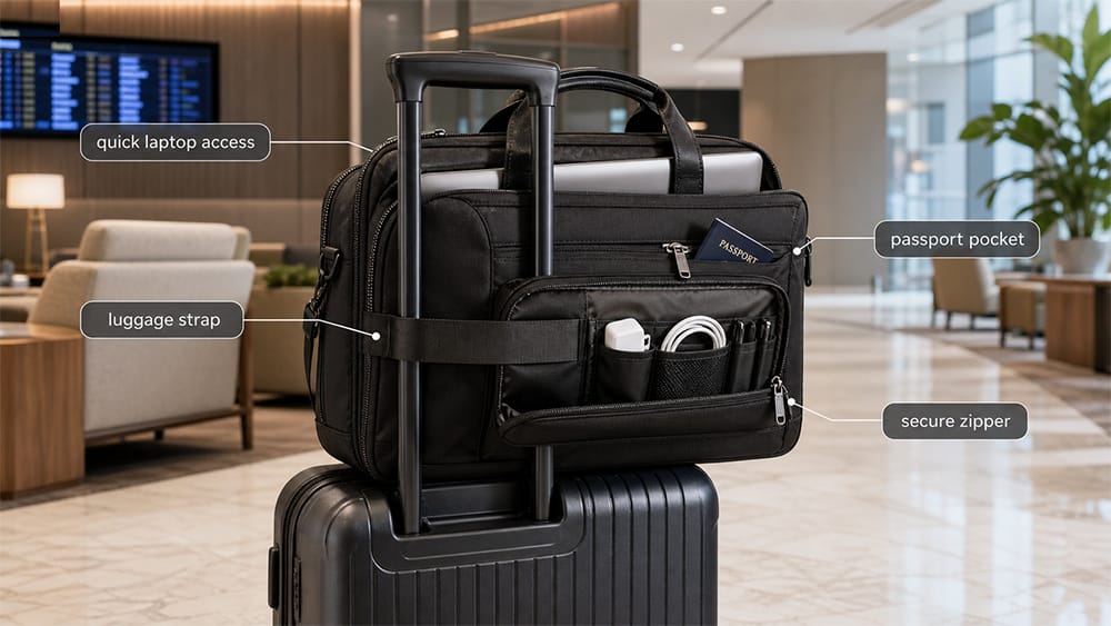 How to Choose a Business Bag for Work, Travel, and Daily Commute 6 6. Match the Bag to Business Travel
