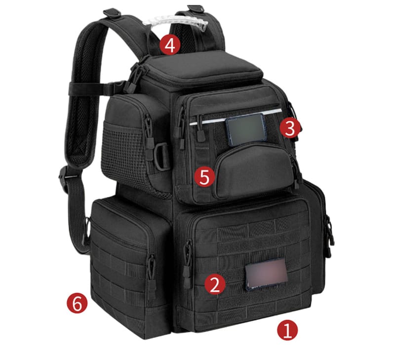 Tactical Range Backpacks 15 Quick access design for tactical range backpack compartments