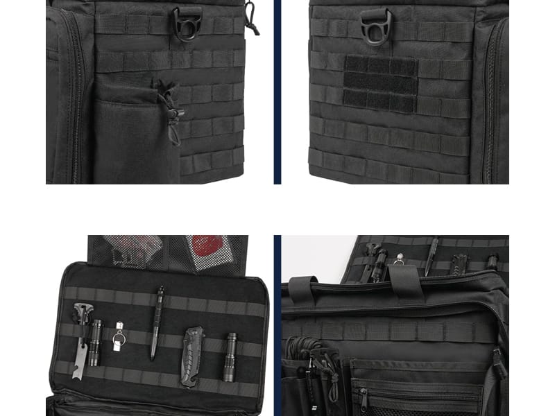 Rapid access design for tactical patrol bag