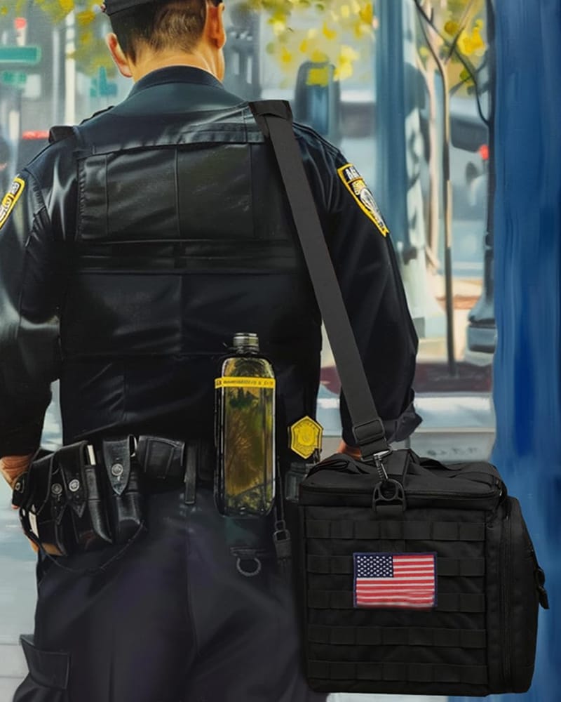 Tactical patrol bag real use scenarios for law enforcement security vehicle deployment and patrol duties