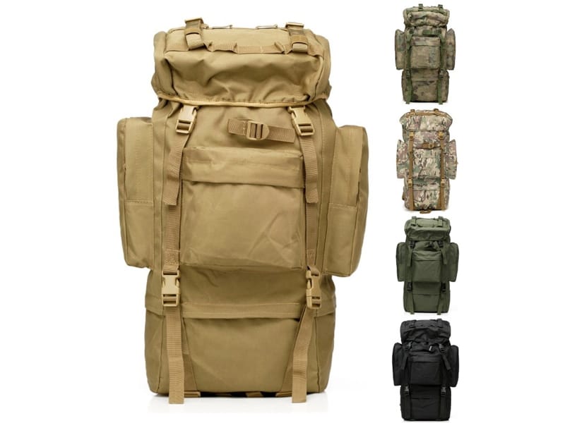 Rucking training backpack for weighted load programs