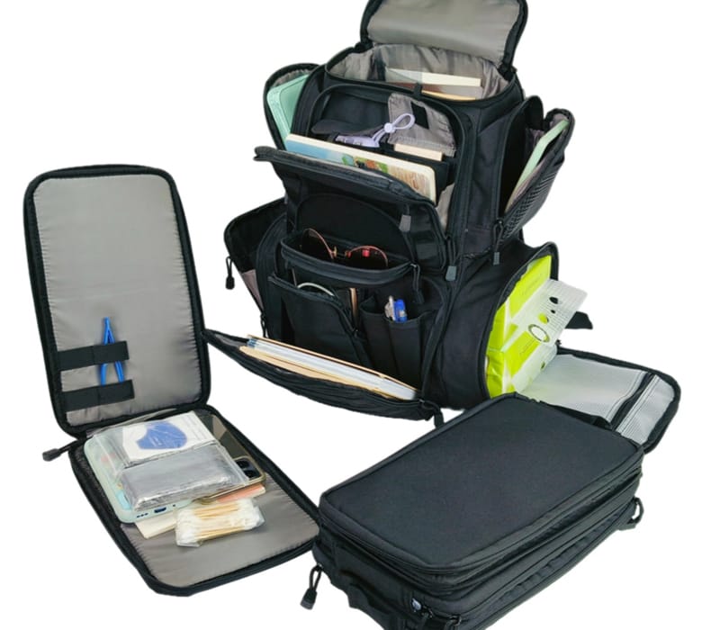 Tactical Range Backpacks 11 Structured gear separation inside tactical range backpack