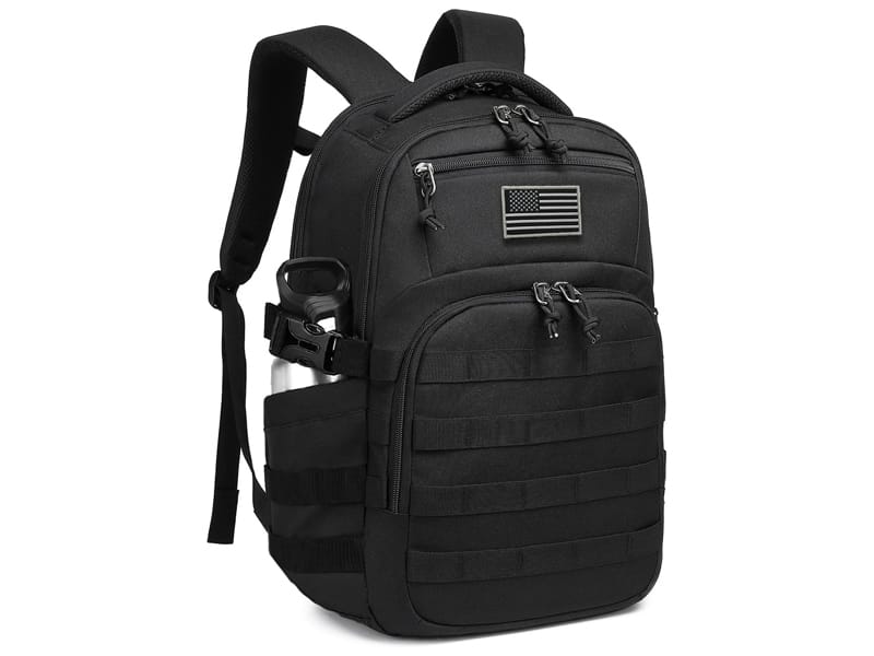 Tactical laptop backpack with larger capacity and MOLLE functionality