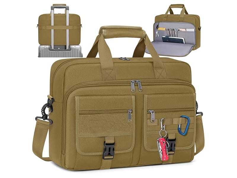 Tactical laptop messenger bag for professional and field work carry