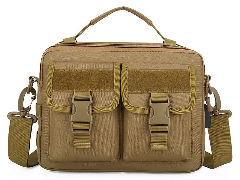 Tactical laptop messenger bag with padded device compartment