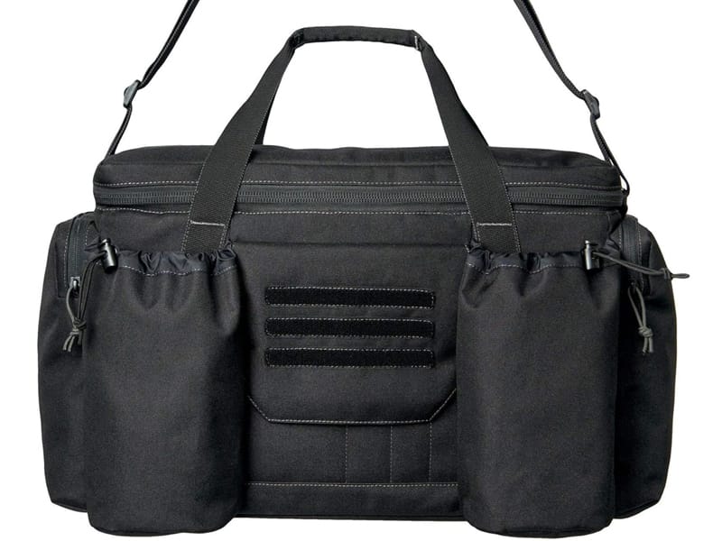 Vehicle patrol organizer bag for rapid equipment access