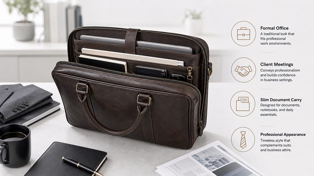 Business Backpack vs Briefcase: Which Is Better for Work? 5 When a Briefcase Is Better