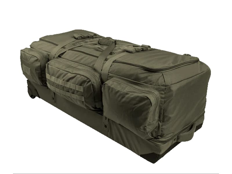 Military deployment bag for uniforms tactical gear and deployment equipment