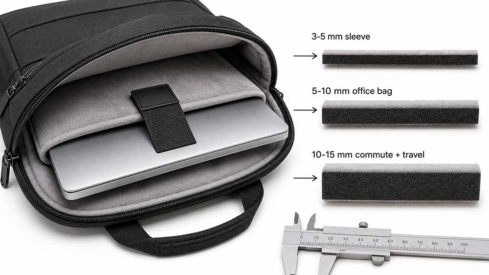 How Much Padding Does a Laptop Bag Need? 3 A Simple Answer: 5–15 mm Is Usually Enough