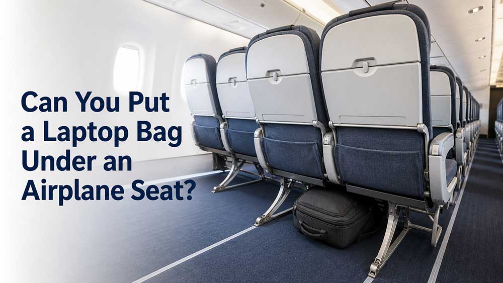 Can You Put a Laptop Bag Under an Airplane Seat? 2