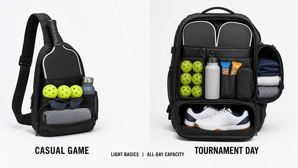 Casual Game Bag vs. Tournament Bag