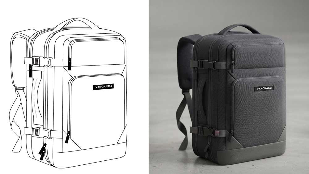 How to Design a Professional-Looking Business Backpack 7 Turn the Design Concept Into a Workable Pattern
