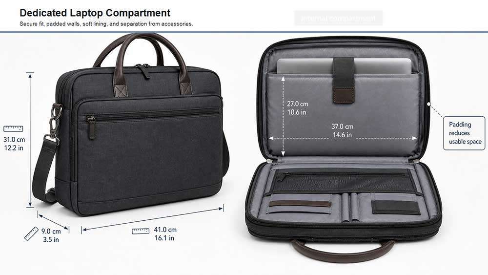 Are Laptop Backpacks Safe for Daily Commuting? 4 Dedicated Laptop Compartment: The First Feature to Check