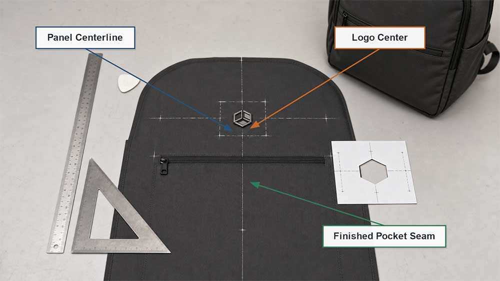 How to Prevent Logo Placement Errors in Custom Bag Production 4 Define the Position with Measurable References