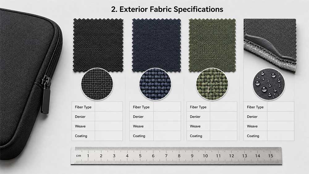 What Affects the Cost of a Custom Laptop Bag? 2 Exterior Fabric Specifications