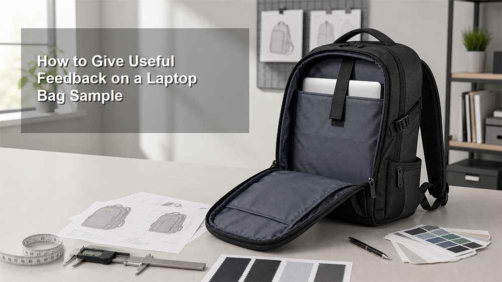How to Give Useful Feedback on a Laptop Bag Sample