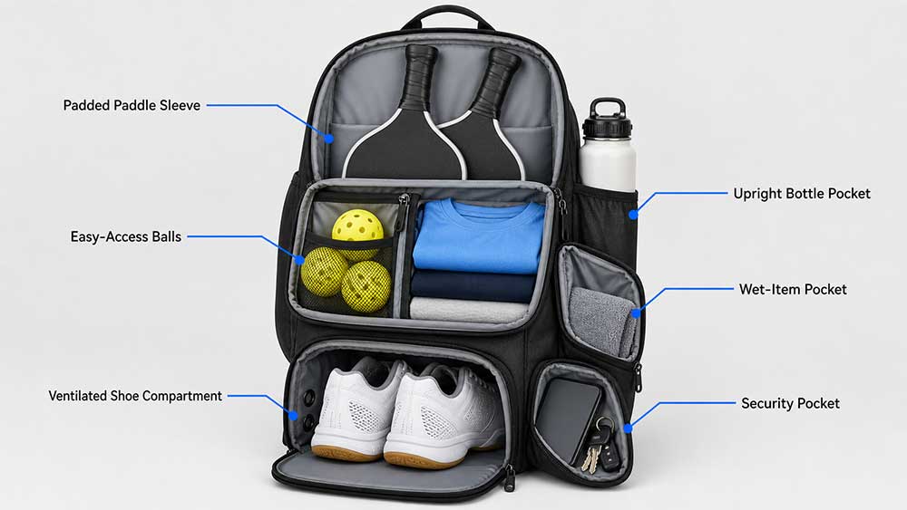 How to Organize a Pickleball Bag