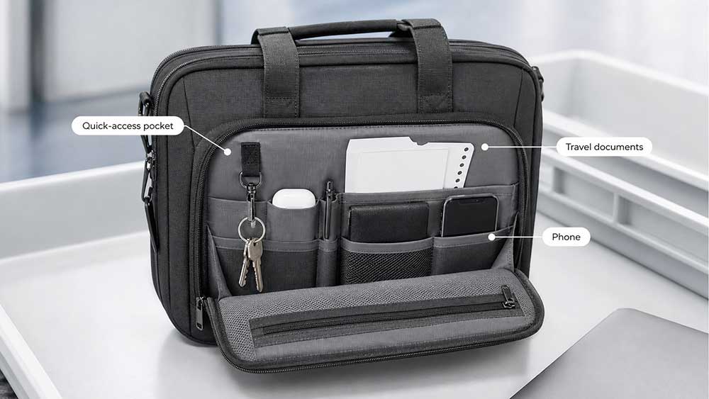 Keep Airport Essentials in a Quick-Access Pocket
