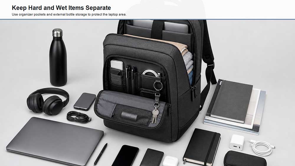 Are Laptop Backpacks Safe for Daily Commuting? 6 Keep Chargers, Bottles, and Hard Items Away From the Laptop