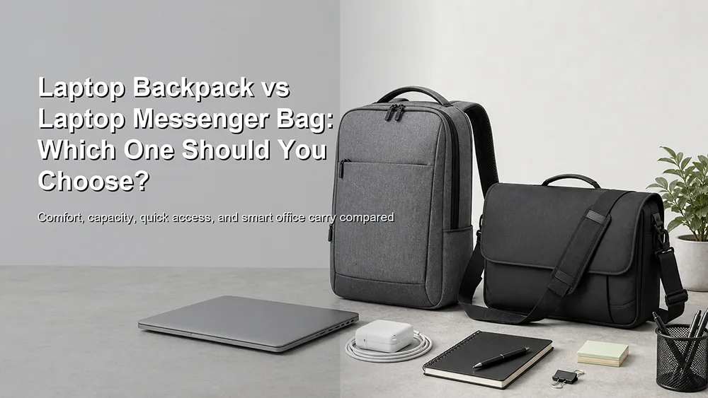 Mochila para laptop ou bolsa a tiracolo para laptop: qual escolher?