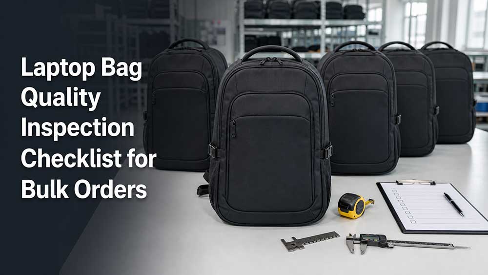 Laptop Bag Quality Inspection Checklist for Bulk Orders