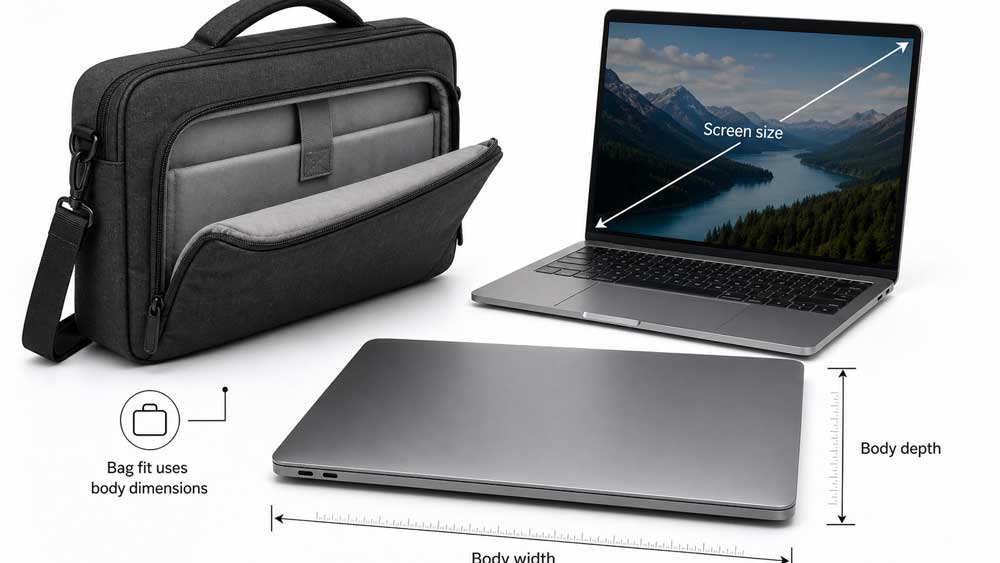 13-Inch vs 15.6-Inch vs 17-Inch Laptop Bag Size Guide 3 Laptop Bag Size Is Not the Same as Screen Size