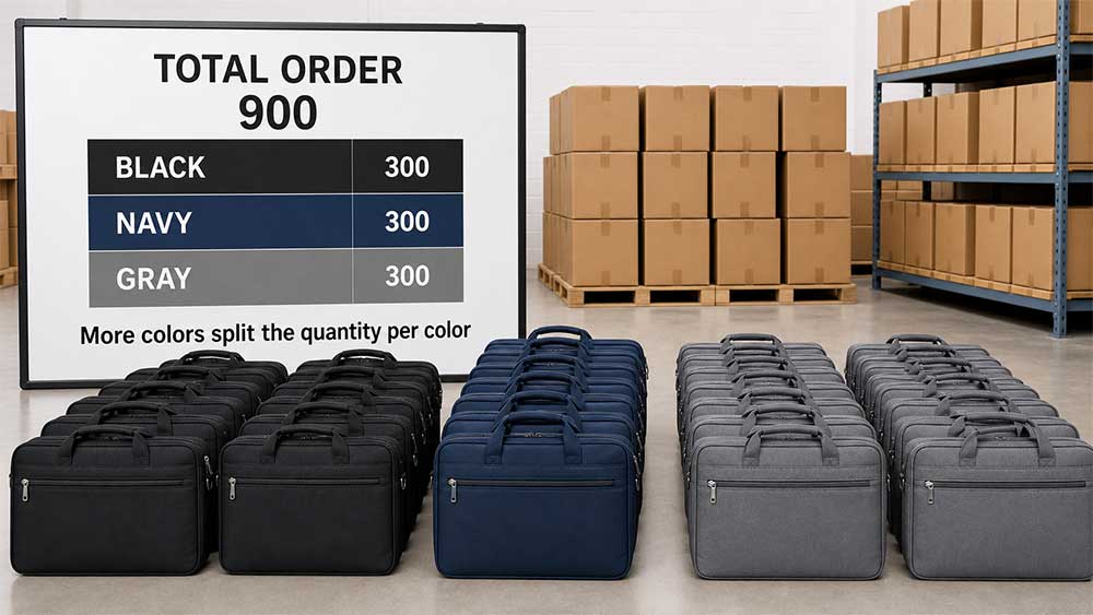 What Affects the Cost of a Custom Laptop Bag? 5 9. Order Quantity and Color Breakdown