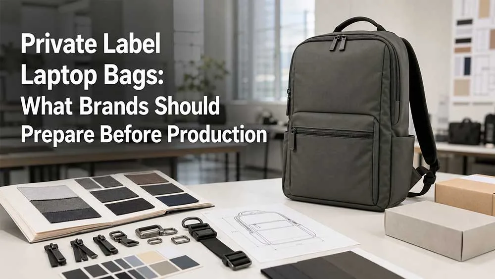 Mochilas para laptop de marca própria: o que as marcas devem preparar antes da produção.