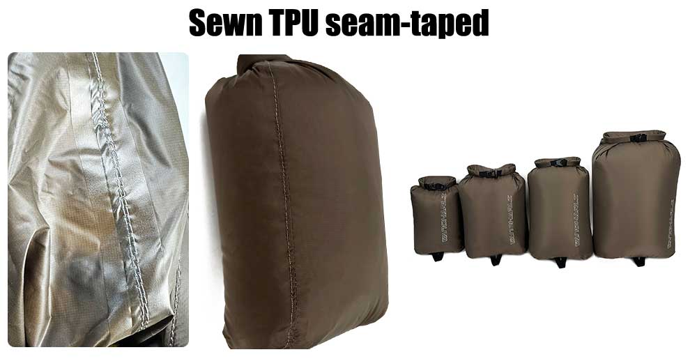 Why Are Some Dry Bags RF Welded While Others Are Sewn and Seam Taped? 6 Sewn Construction with TPU Seam Tape