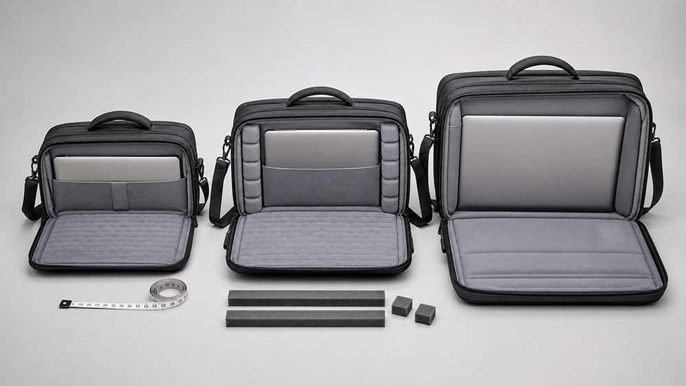 How to Build a Business Bag Product Line for Retail Brands 5 Step 6: Build a Laptop-Size Architecture
