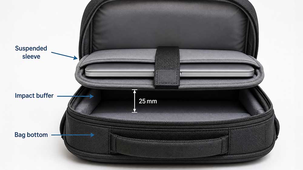 How Much Padding Does a Laptop Bag Need? 6 What Is a Suspended Laptop Compartment?