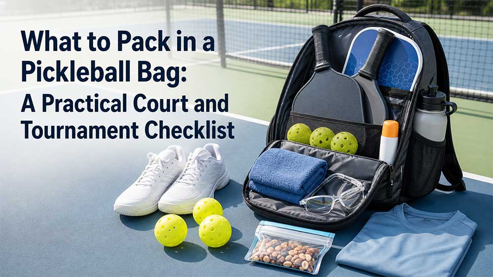 What to Pack in a Pickleball Bag: A Practical Court and Tournament Checklist