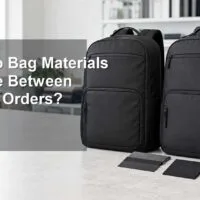 Pourquoi les matériaux des sacs changent-ils entre deux commandes répétées ?