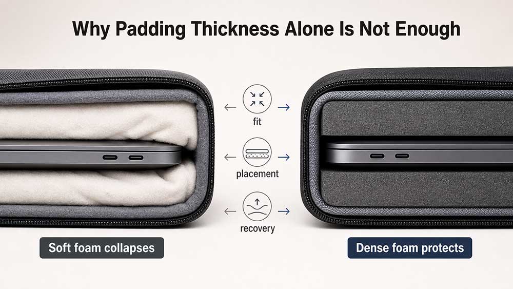 How Much Padding Does a Laptop Bag Need? 4 Why Padding Thickness Alone Is Not Enough