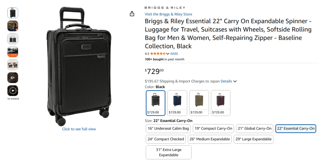 6 Best Carry-On Luggage Picks for 2026 8 Briggs & Riley Baseline Essential 22″ Spinner — Best Premium