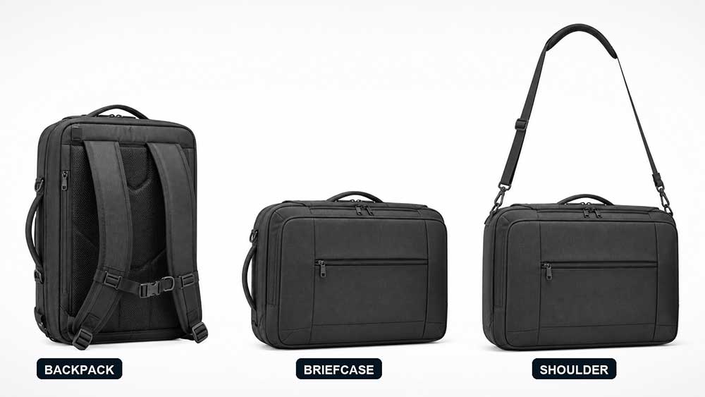 Convertible Backpack Briefcase: Is a 3-Way Bag Practical? 5 Check Each Carrying Mode Separately