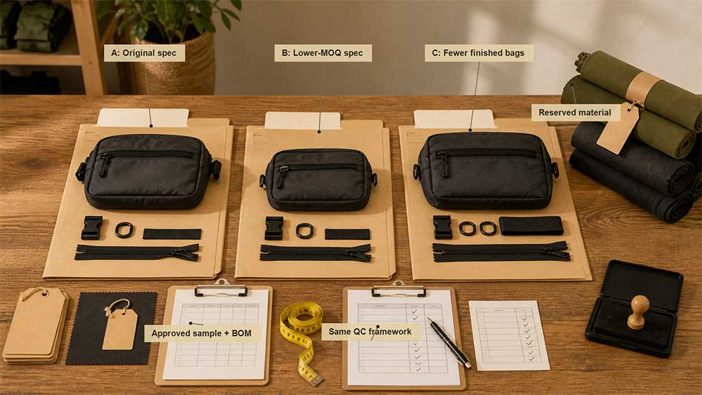 How to Lower Custom Bag MOQ Without Sacrificing Quality 6 Compare Three Quotation Scenarios