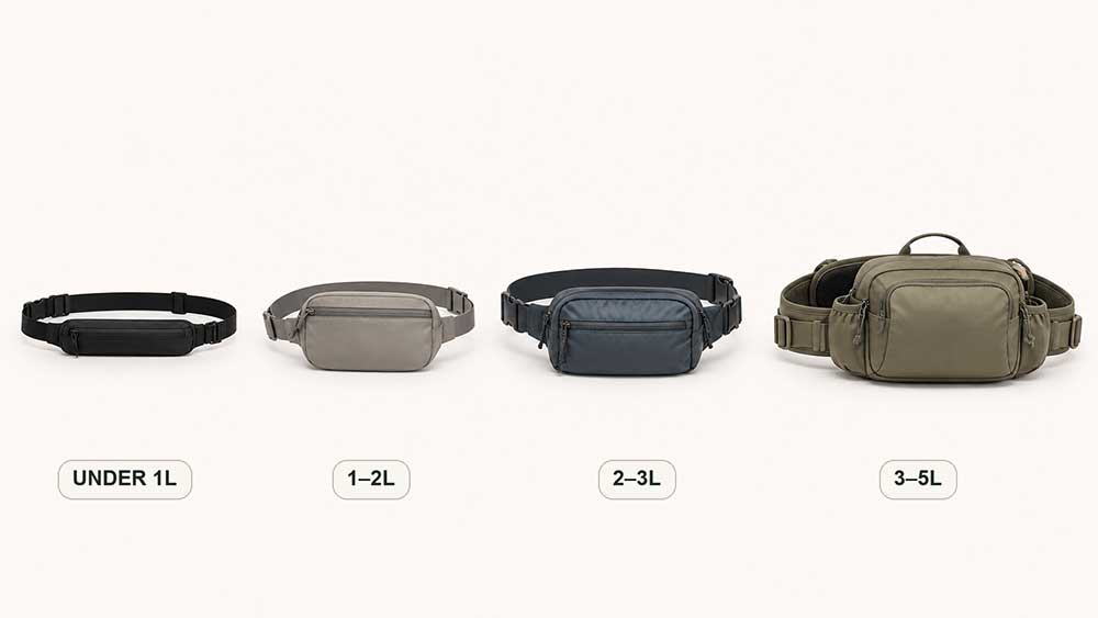 Fanny Pack Size Guide at a Glance