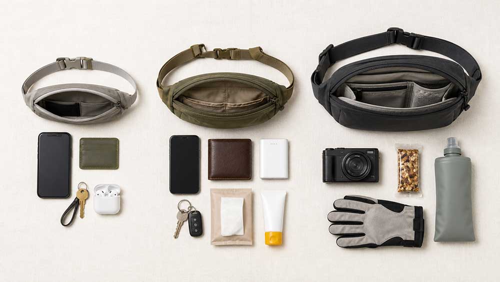 How Much Can Different Fanny Pack Sizes Hold?