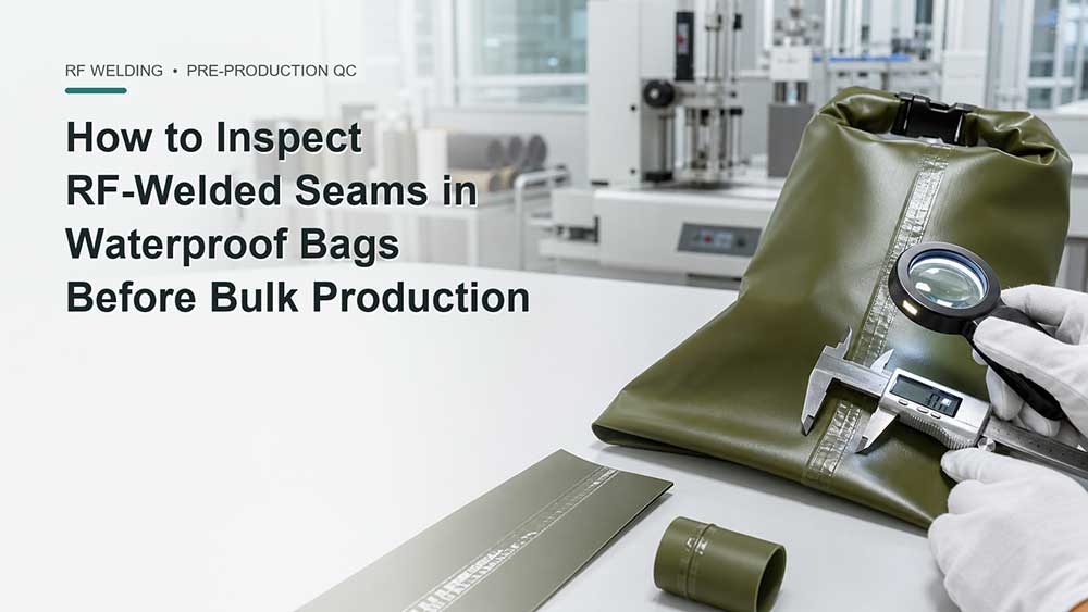 How to Inspect RF-Welded Seams in Waterproof Bags Before Bulk Production